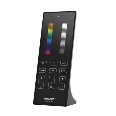 MiLight üveg előlapú 3 zónás asztali fény- és színhőmérséklet szabályzó RGB+CCT szalagokhoz - Y3