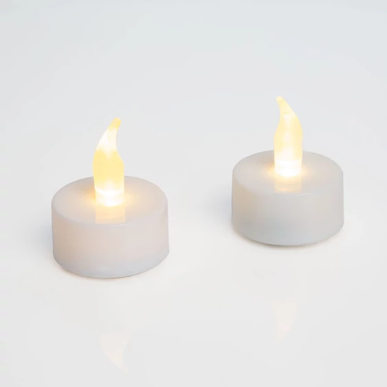 Elemes LED-es gyertya / LED mécses - Fehér