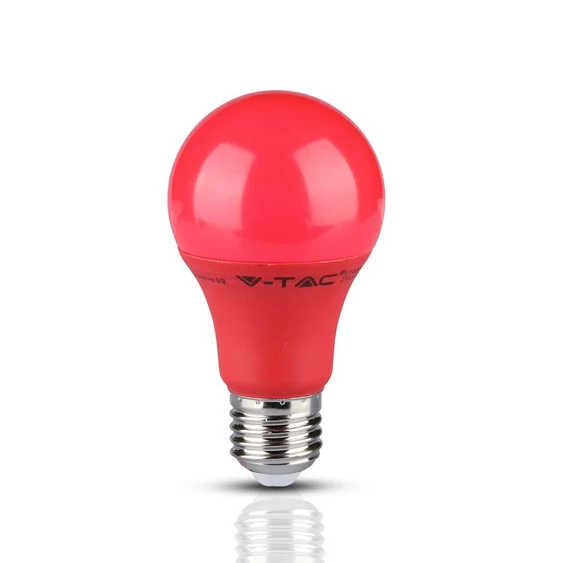 V-TAC 9W E27 piros LED égő - SKU 7341