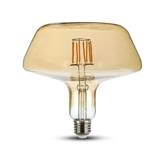V-TAC 8W borostyán E27 meleg fehér filament LED égő - SKU 2790
