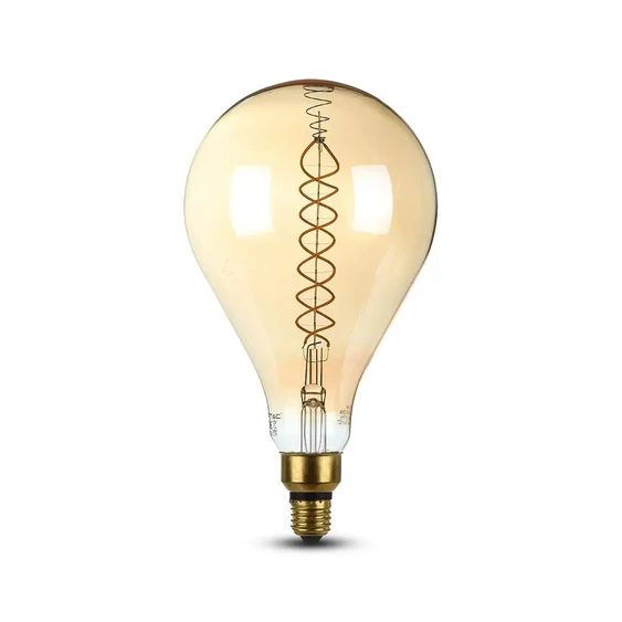 V-TAC 8W borostyán E27 meleg fehér dimmelhető filament LED égő - SKU 7461