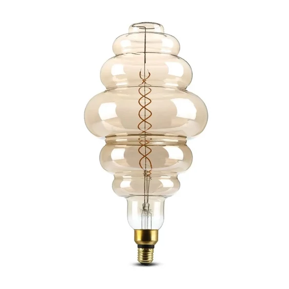 V-TAC 8W füstözött E27 meleg fehér dimmelhető filament LED égő - SKU 7465