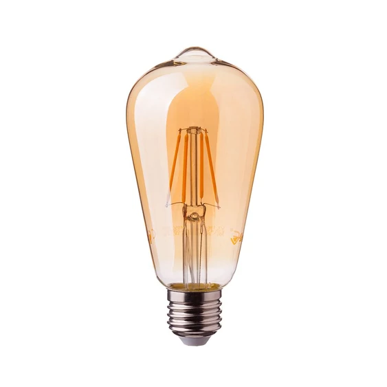 V-TAC 4W borostyán E27 meleg fehér filament LED égő - SKU 4361