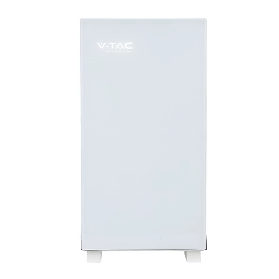 V-TAC 10.24kWh álló lítium akkumulátor, IP20, fehér - SKU 12279