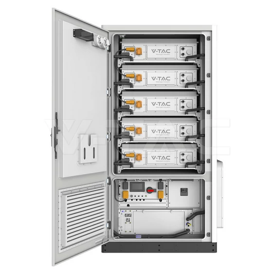 V-TAC kültéri 233kWh magasfeszültségű akkumulátor szett, beépített vízhűtéssel - SKU 12328
