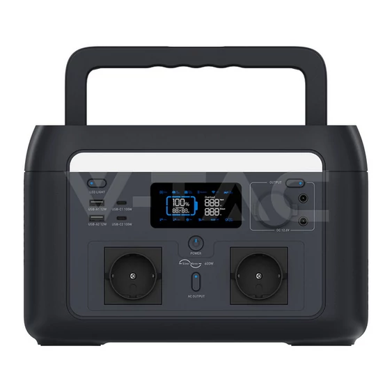 Portable power station with EU plug, 600W