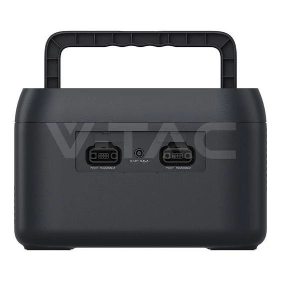 V-TAC hordozható áramfejlesztő, max. 300W terheléshez, Napelemes töltési lehetőséggel - SKU 11441