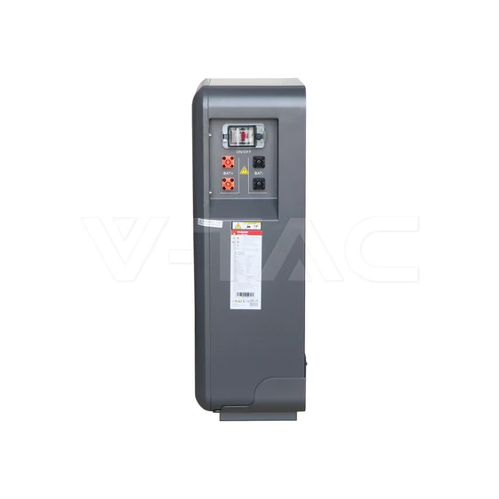 V-TAC kültéri 10.24kWh álló lítium akkumulátor, IP65, szürke - SKU 12715