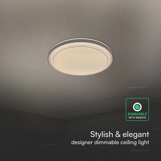 V-TAC 60W designer dóm LED lámpa, állítható színhőmérséklet, kávébarna, 491x80mm - SKU 24196
