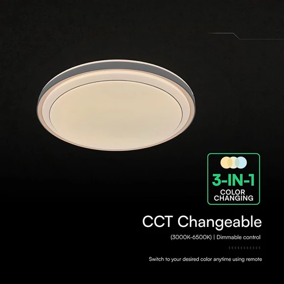 V-TAC 60W designer dóm LED lámpa, állítható színhőmérséklet, kávébarna, 491x80mm - SKU 24196