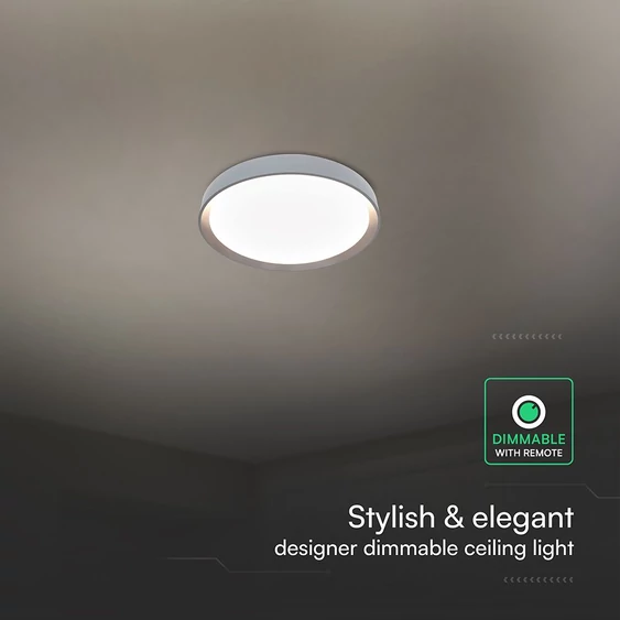 V-TAC 60W designer dóm LED lámpa, állítható színhőmérséklet, sötétbarna, 480x58mm - SKU 24198