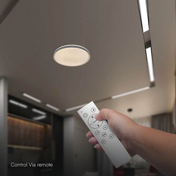 V-TAC 60W designer dóm LED lámpa, állítható színhőmérséklet, szürke, 480x58mm - SKU 24199