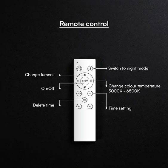 V-TAC 60W designer dóm LED lámpa, állítható színhőmérséklet, szürke, 480x58mm - SKU 24199