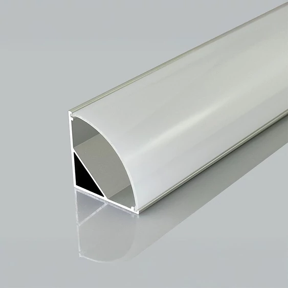 V-TAC sarok alumínium LED szalag profil fehér fedlappal 30x30mm, 2m hosszú - SKU 24302