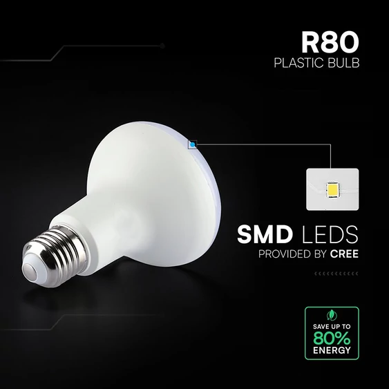 V-TAC CREE SMD R80 11W E27 természetes fehér LED égő - SKU 211366