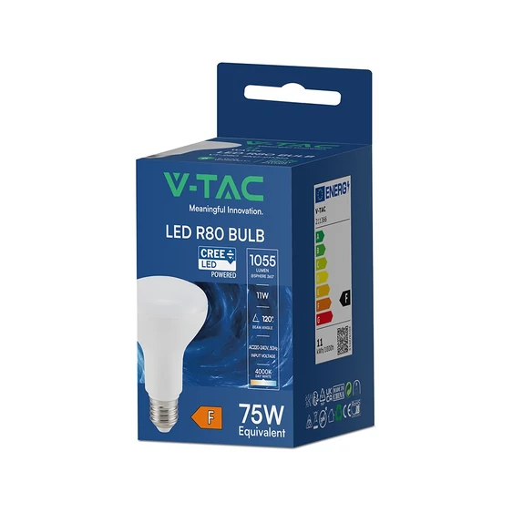 V-TAC CREE SMD R80 11W E27 természetes fehér LED égő - SKU 211366