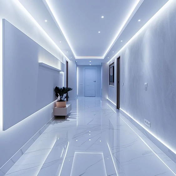 V-TAC DC24V COB LED szalag IP20, 432 db/m hideg fehér, 100 Lm/W - SKU 212669