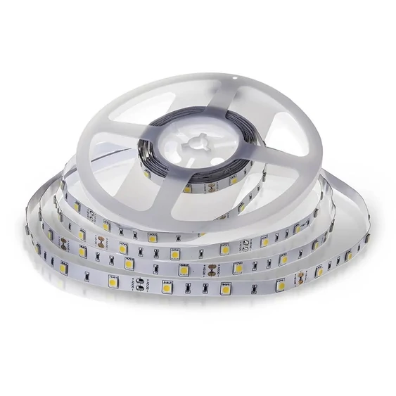 V-TAC LED szalag IP20 SMD 5050 chip 30 db/m hideg fehér - SKU 2133