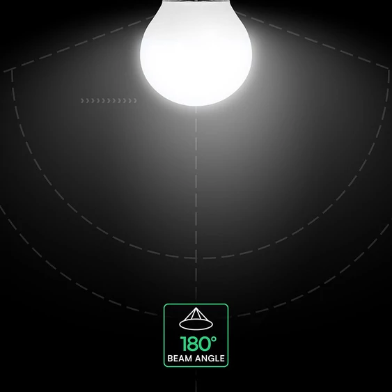 V-TAC CREE SMD 3.7W E27 meleg fehér G45 LED égő - SKU 2141606