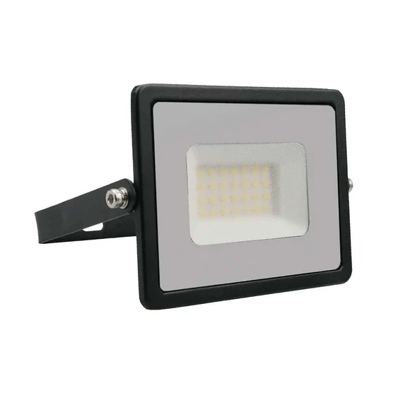 V-TAC E-széria LED reflektor 30W természetes fehér, fekete házzal - SKU 215953