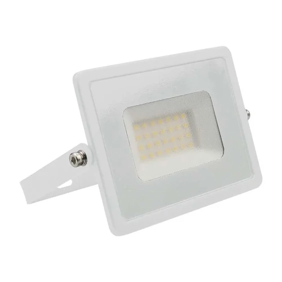 V-TAC E-széria LED reflektor 30W hideg fehér, fehér házzal - SKU 215957