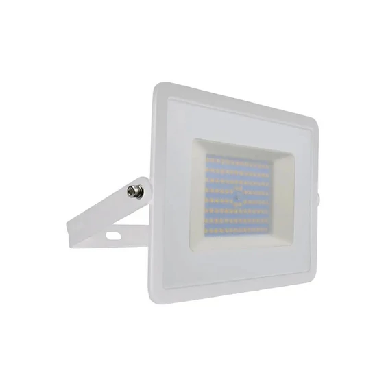 V-TAC E-széria LED reflektor 100W természetes fehér, fehér házzal - SKU 215968