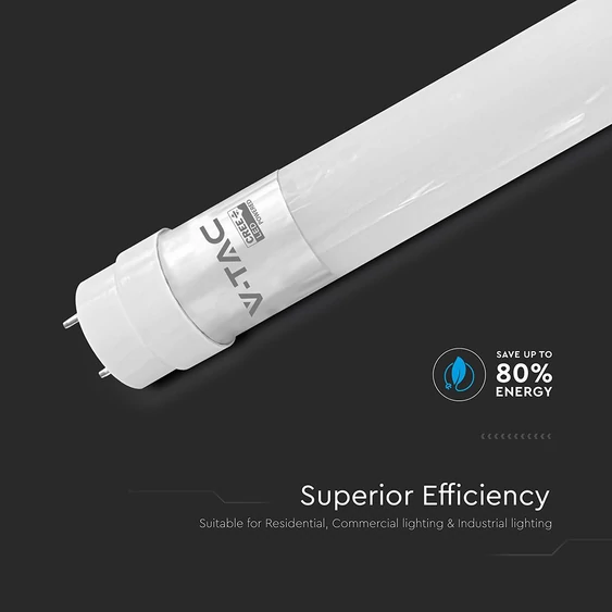 V-TAC CREE SMD LED fénycső, 150cm T8 20W meleg fehér - SKU 216566