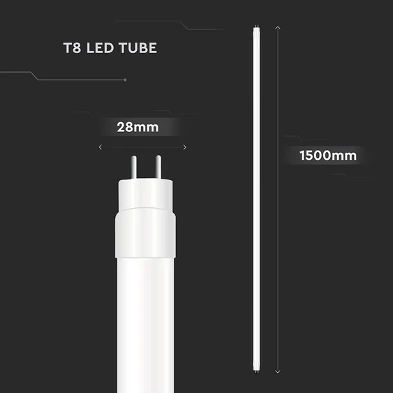 V-TAC CREE SMD LED fénycső, 150cm T8 20W természetes fehér - SKU 216576