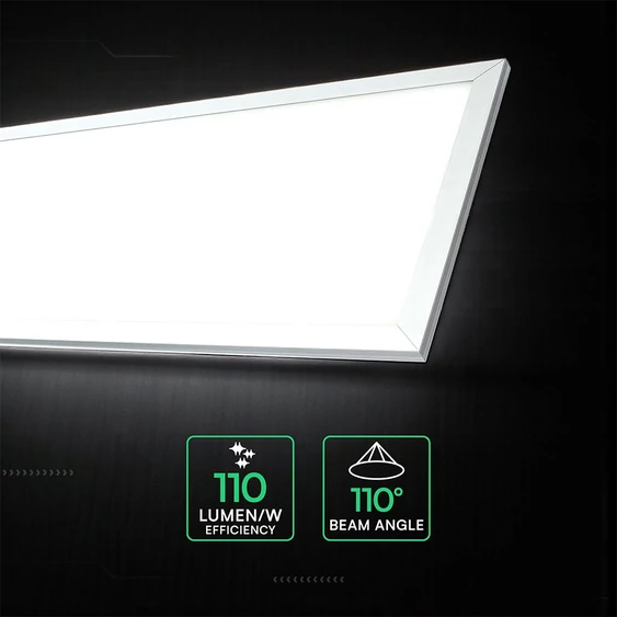 V-TAC CREE SMD 2in1 LED panel természetes fehér 40W 120 x 30cm, 110 Lm/W - SKU 21662516