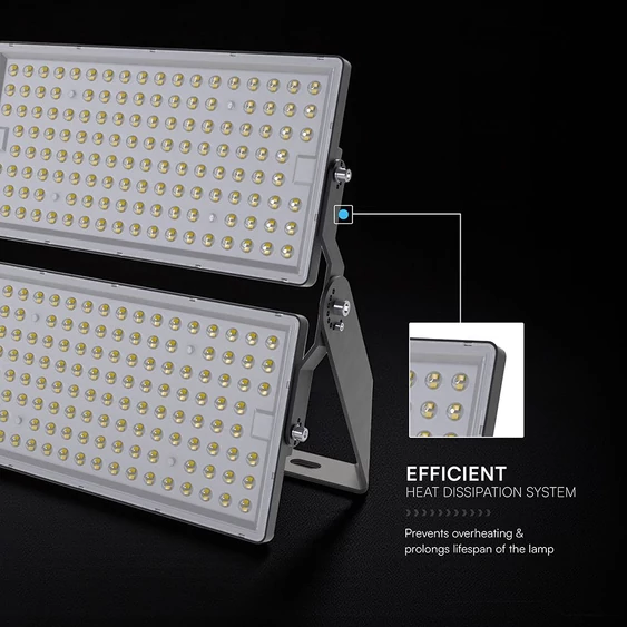 V-TAC CREE SMD SHP 500W LED reflektor, 135 Lm/W, 1 méter kábel, természetes fehér - SKU 230896