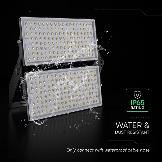 V-TAC CREE SMD SHP 500W LED reflektor, 135 Lm/W, 1 méter kábel, természetes fehér - SKU 230896