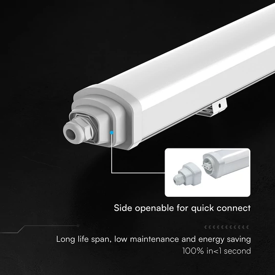 V-TAC CREE SMD LED lámpa 120cm 36W IP65 hideg fehér 120 Lm/W (TK-Széria) - SKU 233886