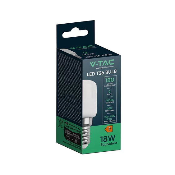V-TAC 2W E14 természetes fehér ST26 LED égő - SKU 21235