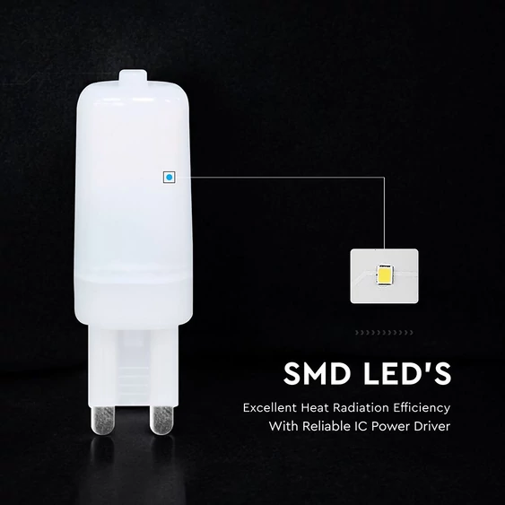 V-TAC G9 LED égő 230V 2,2W hideg fehér - SKU 24026