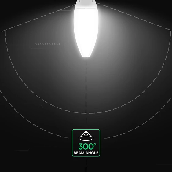 V-TAC 60W E40 hideg fehér Olive LED égő - SKU 24036