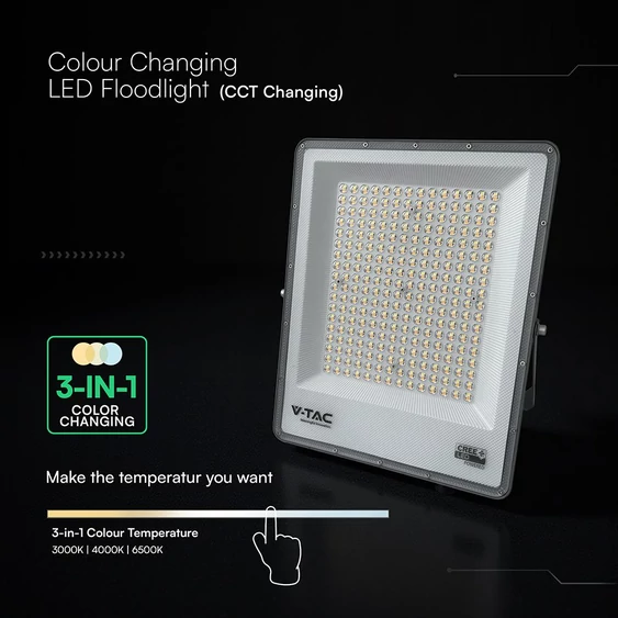 V-TAC CREE SMD LED reflektor 200W, állítható színhőmérséklettel - SKU 240706