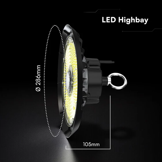 LED Highbay SAMSUNG CHIP - 150W ALU-Sosen 115LM/WATT 4000K
