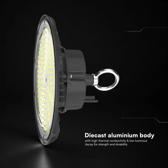 V-TAC csarnokvilágító LED lámpa 200W 90° hideg fehér, IP65, 135 Lm/W - SKU 24078