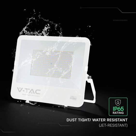 V-TAC CREE SMD D-széria LED reflektor 200W hideg fehér 115 Lm/W, fehér ház - SKU 242136