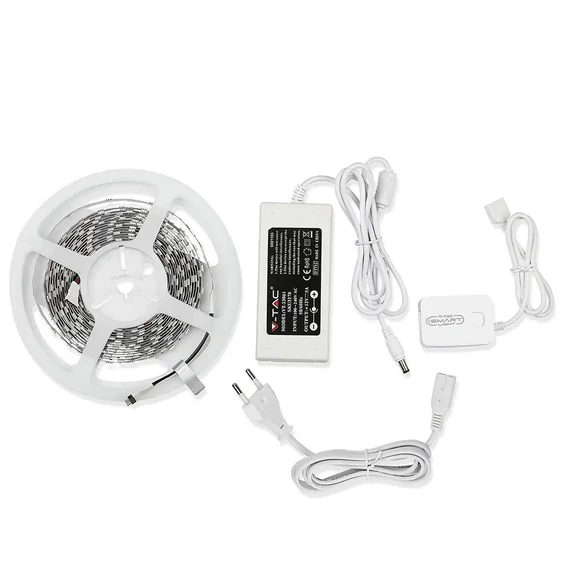 V-TAC 10W okos LED szalag szett, 5m, RGB - SKU 2583