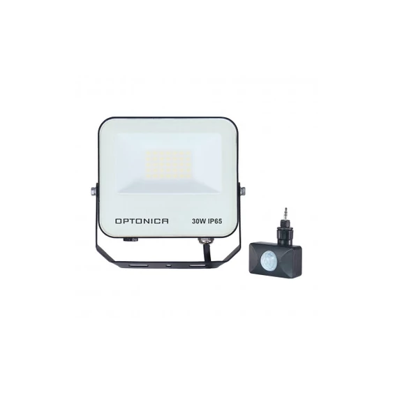 30W LED reflektor, fekete házzal, állítható színhőmérsékettel, kiegészítő szenzorokkal