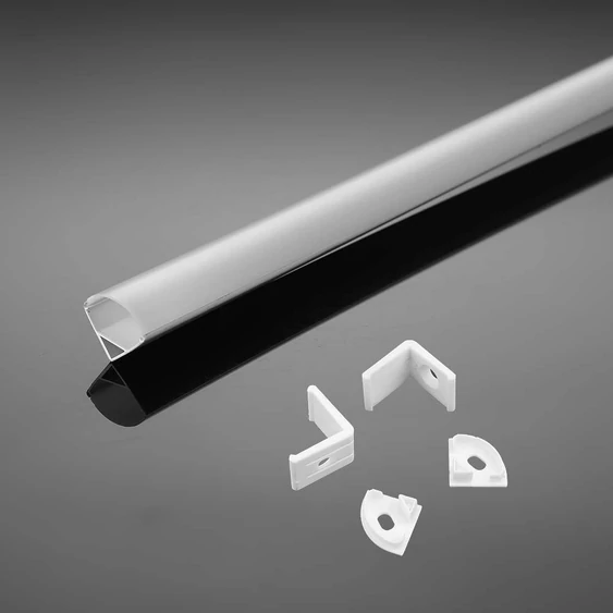 Led Strip Mounting Kit With Diffuser Aluminum 2000* 15.8*15.8MM White Housing