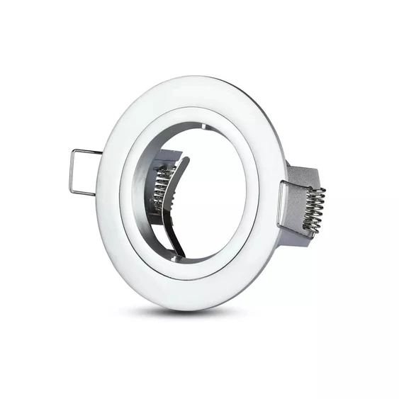 V-TAC Twist-To-Open GU10 LED spotlámpa keret, alumínium szürke fix lámpatest - SKU 3644