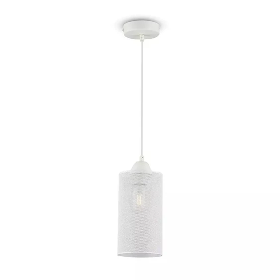 Pendant Light Matt White With White Canopy