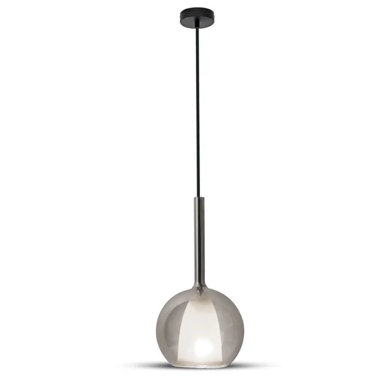 Pendant Light Modern Double Glass Gungray+White Ф180мм