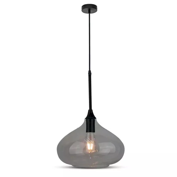 Pendant Light Modern Black Glass Sleek   Ф280мм