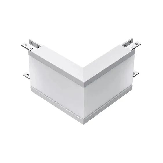V-TAC ezüst, 70mm L alakú toldó süllyeszthető lineáris LED lámpákhoz 12W természetes fehér - SKU 390