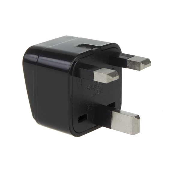 MCL multisocket átalakító, angol UK dugó, többféle dugalj, fekete