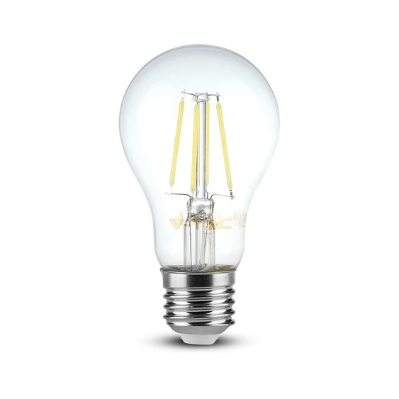 V-TAC 4W E27 meleg fehér filament LED égő - SKU 4259