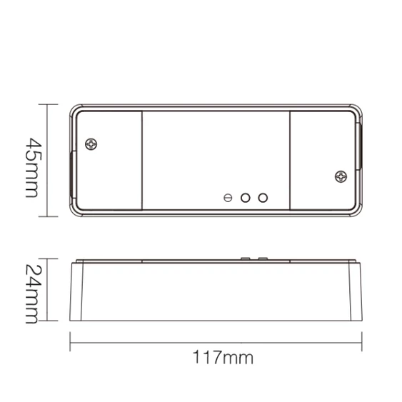 MiLight 230V Triac rádiófrekvenciás és PUSH fényerőszabályzó, Max. 500W-ig - TRI-PR